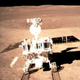 The Yutu-2 rover rolls away from the Chang’e 4 lander to explore the far side of the Moon (CLEP)
